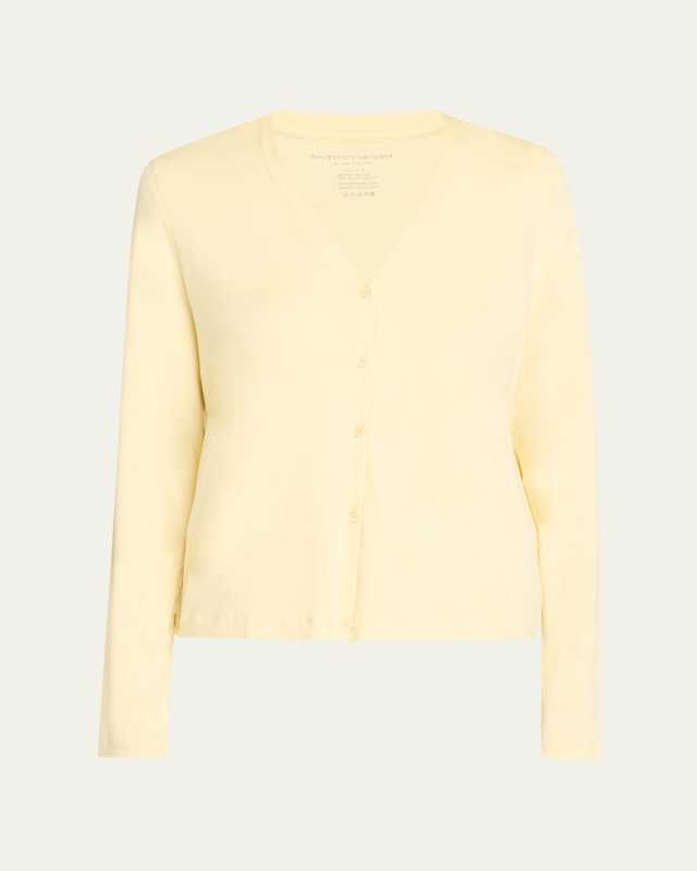 Soft Touch Button-Front Cardigan